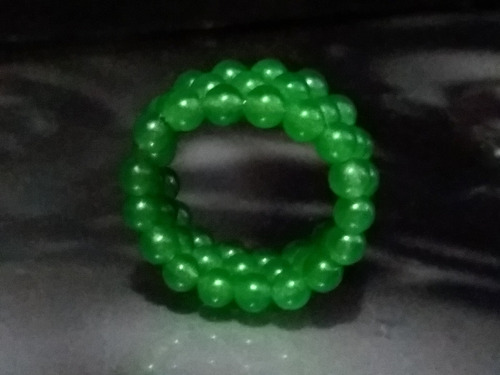 Imagem 6 de 6 de Pedras - Anel Jade Verde 4mm, Aro Ajustável... Cód144a12