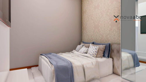 Imagem 4 de 6 de Cobertura Com 2 Dormitórios À Venda, 92 M² Por R$ 389.000,00 - Vila Pires - Santo André/sp - Co0734