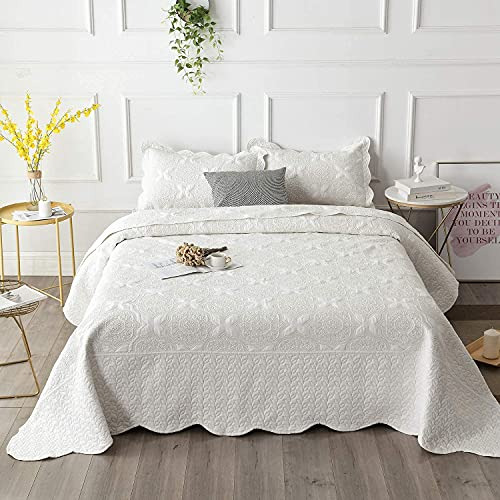 Juego De Ropa De Cama Estilo Granja Color Blanco Crema ...