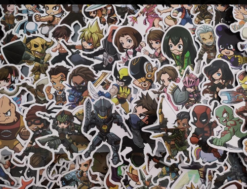 Super Heroes Marvel Dc Stickers 50 Calcomanias Contra Agua