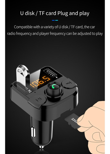 . Car Mp3 Music Player Portable Plug And Play Play Liding Fm