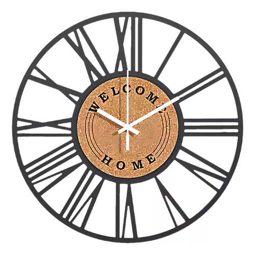 Reloj De Pared Metalico Hogar Sala Oficina Restaurante 40cm