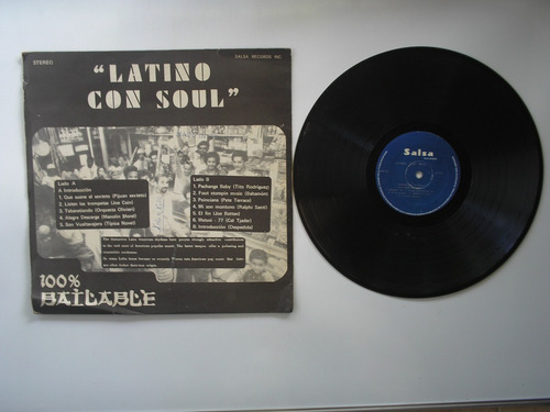 Latino Con Soul 100% Bailable Varios Interpretes Lp Vinilo (Usado)