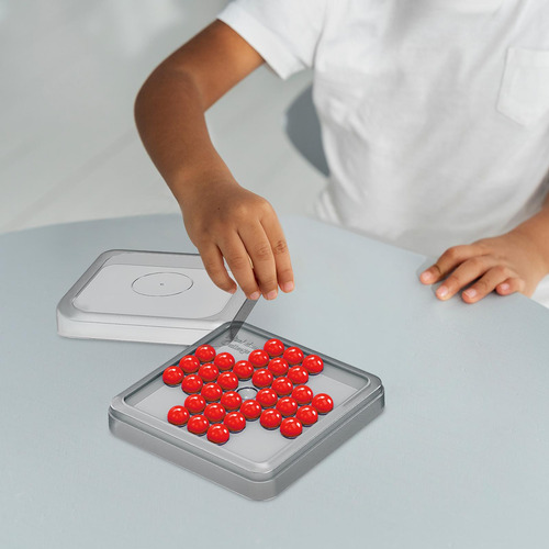 Juego De Mesa Peg, Juego Mental De Ajedrez Tradicional Rojo