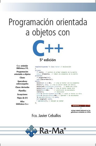 Libro: Programación Orientada A Objetos Con C++. 5ª Edición.