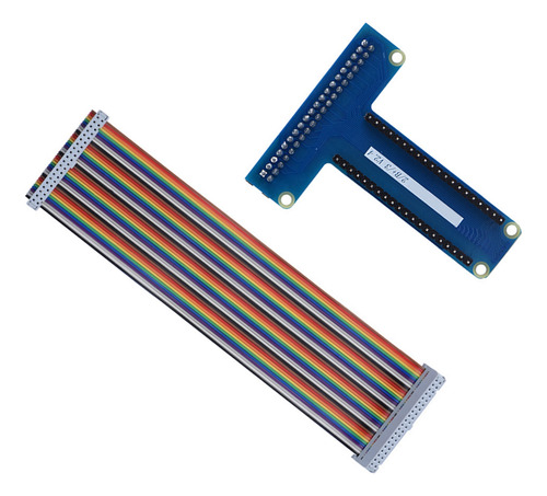 Cable Plano Plano Plano De 40 Pines Con Placa Gpio De Extens