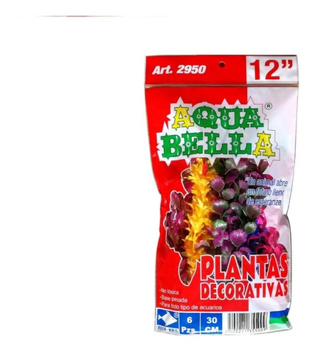 Plantas Artificiales 30 Cm Para Acuario Peces