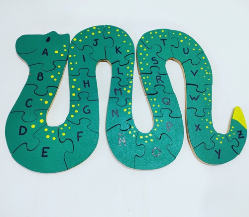 Rompecabeza Puzzle Abecedario Artesanal Dinodácticos Abc