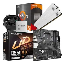 Comprar Kit Upgrade Amd Ryzen 5 5500 + Gigabyte B550m K + 16gb Ddr4 Kit Amd