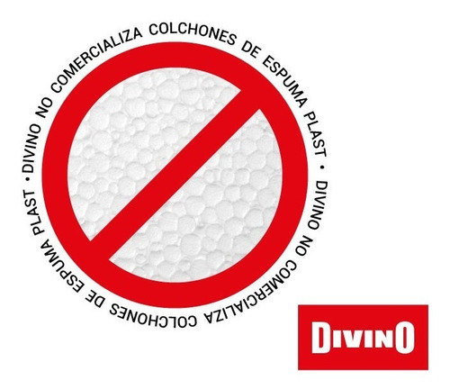 Imagen 4 de 5 de Sommier Queen Espuma Alta Densidad Premium Colchon Divino