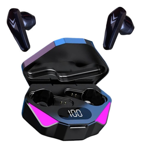 Audífonos Inalámbricos X15s Bluetooth Gamer In Ears Bass Color Negro