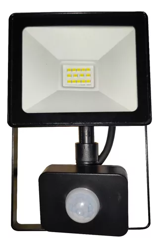 Reflector led luz neutra de 10w con sensor de movimiento