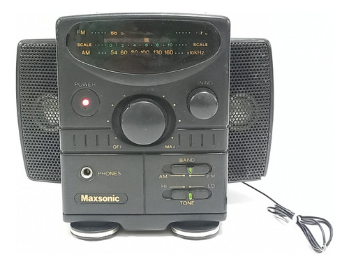 Radio Am Fm Portatil Maxsonic Mx-368 Pilas O Trafo -  Zwt