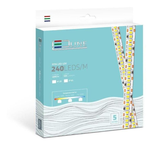 Fita De Led 5m 4000k Neutra Com 240 Leds/m Ledline