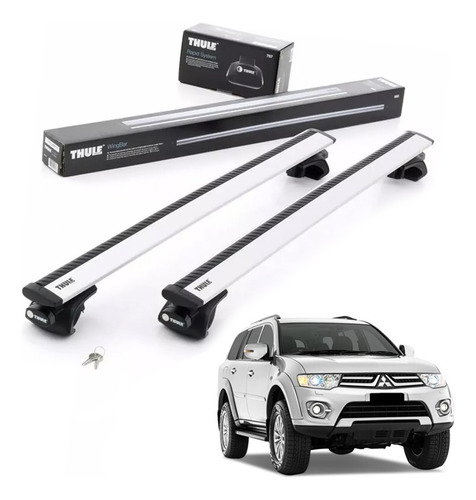 Rack Travessa Teto Thule Wingbar Pajero Dakar 2015 2016 2017