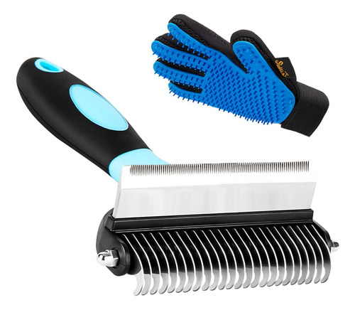 Cepillo Y Guantes Removedores De Pelo Para Perros Gatos,
