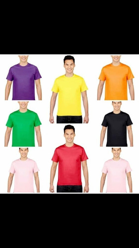 Pack X 18 Remeras Cuello Redondo Algodon Colores - Adulto 