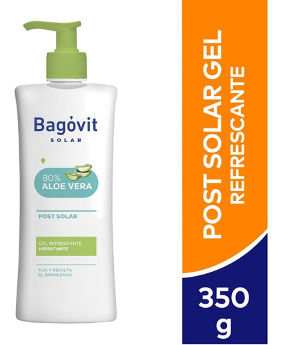 Gel Post Solar Bagovit Hidratante Con Aloe Vera X 350 Gr