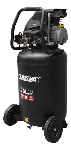 Compresor De Aire Vertical Móvil Lubricado 20 Gal (76 L), 135 Psi, 4.0 Cfm, Silencioso De 85 Dba, Motor Monofásico De Inducción 2 Hp, 120v, 60hz Modelo Kn Com-76lv Knova