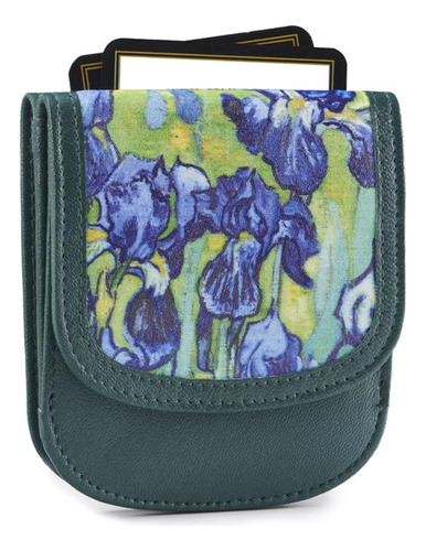 Piel Van Gogh Irises - Un Bolsillo Frontal Simple, Compacto