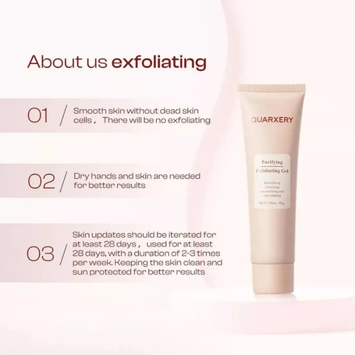 Aq-gel Exfoliante Quarxery, Gel Exfoliante Suave, 2 Unidades