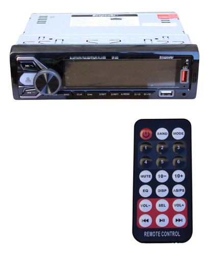 Radio Car Ecopower Ep-632 Bluetooth Usb Micro Sd Radio Fm