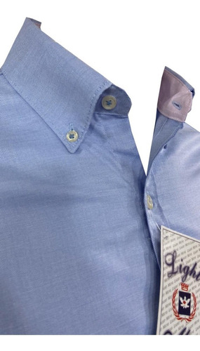 Imagen 3 de 7 de Camisa Corte Recto Manga Larga De Hombre