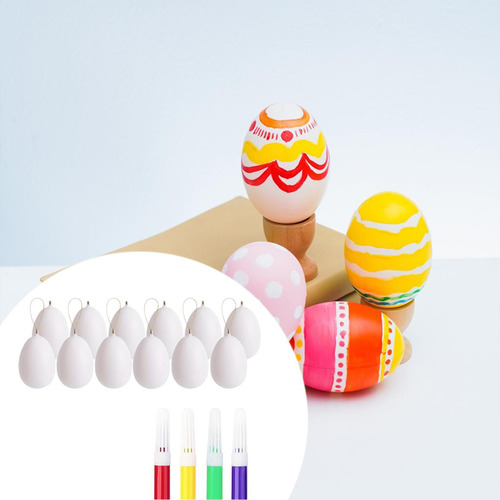 12x Huevos De Pascua Sin Pintar Diy, Rellenos De Cestas 6cm