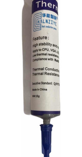 Crema Disipadora Pasta Térmica Refrigerante Jeringa 15gr