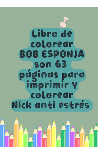 Libro Para Colorear Imprimible Anti Estrés Bob Esponja
