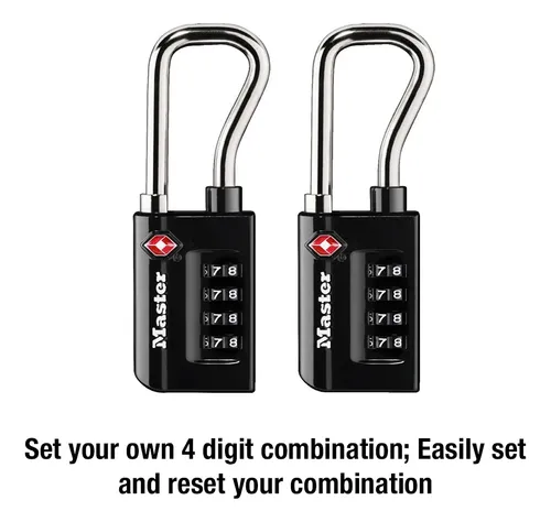 Candado Para Equipaje Master Lock 4696t, Aprobado Por La Tsa