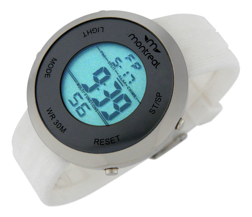 Reloj Montreal Unisex Ml612 Luz Led Cronómetro Alarma