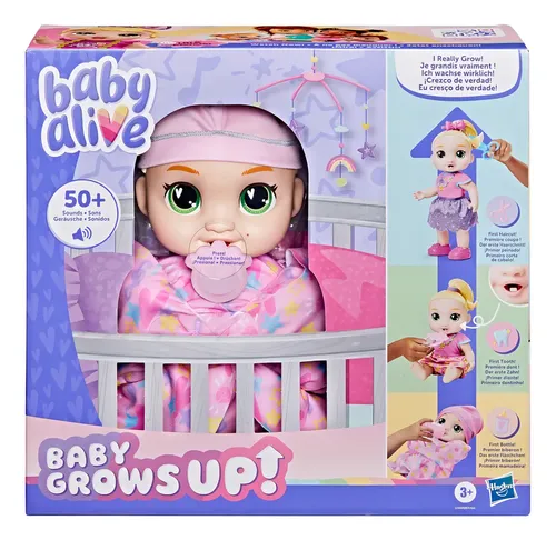 Boneca Baby Alive Baby Grows Up, LaLa Googoo - Cabelos Loiros, Brinquedo  Interativo, 35 cm - A partir de 3 Anos | Frete grátis