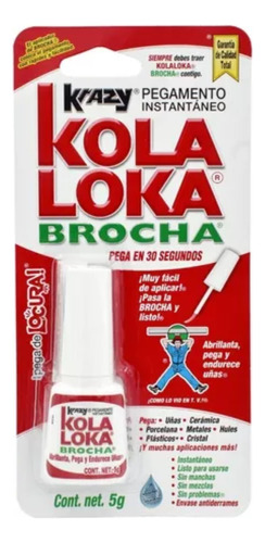 Pegamento Instantaneo Kola Loka Brocha De 5g 2 Pz