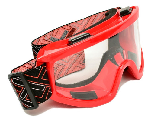 Óculos Motocross Mx Mattos Vermelho Cross Trilha