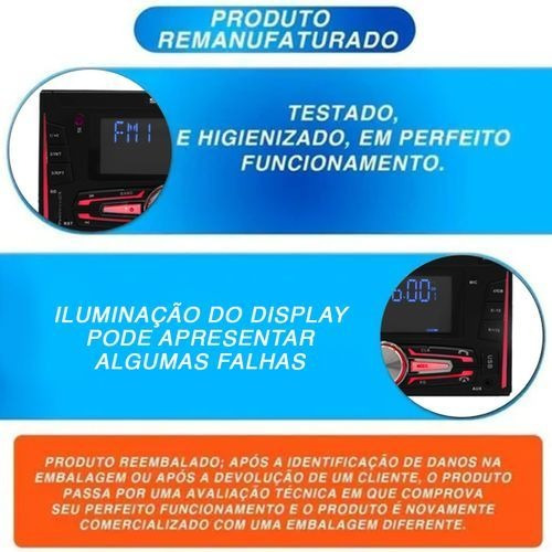 Rádio Automotivo 2 Din Mp3 Fm Bt Aux P2 Sd Shutt Tokyo