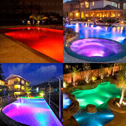 Lampara Luces Led Pileta 15w Luminaria Piscina Luz Rgb Color