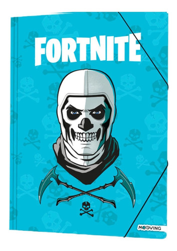 Carpeta Oficio Elastico 3 Solapas Mooving Fortnite