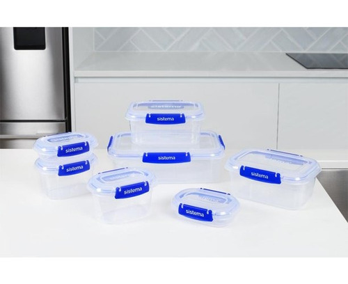 Hermético Sistema Plastics 7 Piezas Klip It Plus Starter
