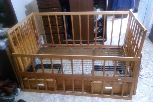 Cama Cuna Grande Poco Uso Madera (Usado)
