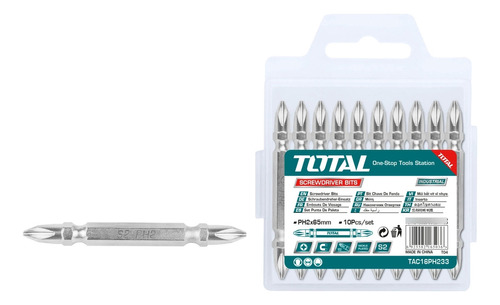 Set De 10 Puntas Para Atornillador Total Tac16ph233 Elsue