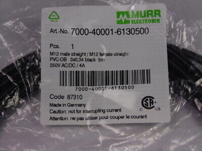 Murrelektronik 7000-40001-6130500 M12 Male/female Straight