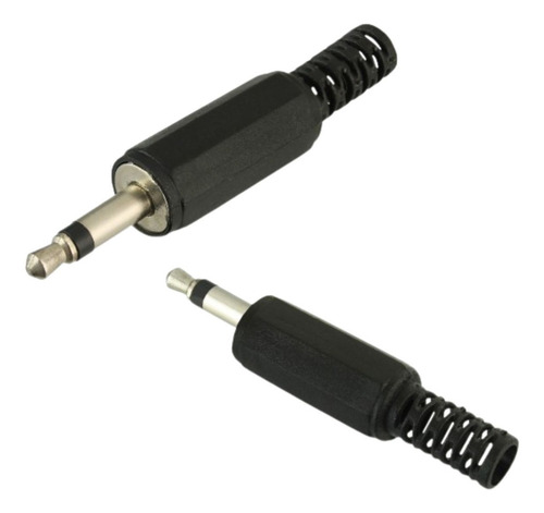 10 Peças Plug P2 Mono Plastico C/rabicho