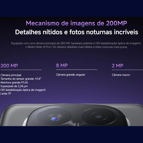 Xiaomi Redmi Note 14 Pro Plus 5g 8+256 Global Lacrado Celula Preto