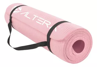 Tapete Yoga Portatil Ejercicio Pilates Correa Transportadora Color Rosa Pastel