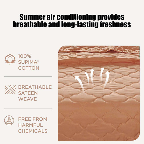 Colcha De Verano Lavada Con Estampado Liso, Apta Para Mantas