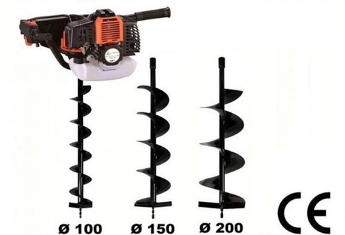 Perforadora/ahoyador De Tierra Motor 2t. 52cc 3 Brocas