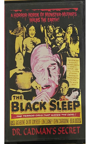 The Black Sleep. Bela Lugosi. Vhs. Pelicula. Usada.