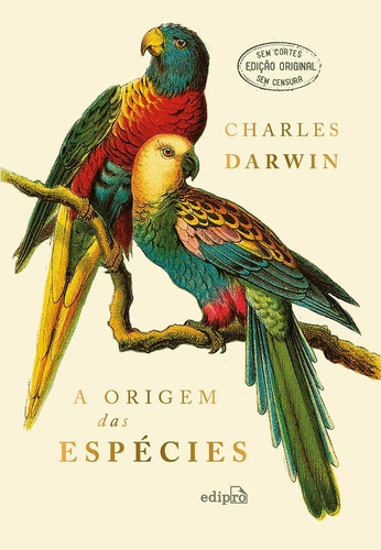 A Origem das Espécies, de Darwin, Charles. Editora Edipro - edições profissionais ltda, capa dura em português, 2018