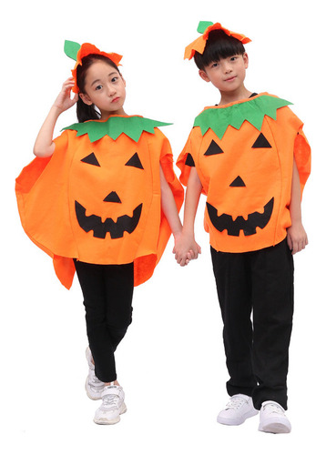 Calabaza Disfraz Halloween Maquillaje Actuación Adulto Niños